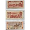 Image 2 : LOT OF 3 TWO DOLLAR BILLS (1954, 1974, 1986) *CANADA*