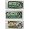 Image 1 : LOT OF 3 ONE DOLLAR BILLS (1954, 1967, 1973) *CANADA*