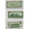 Image 2 : LOT OF 3 ONE DOLLAR BILLS (1954, 1967, 1973) *CANADA*