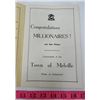 Image 2 : HOCKEY PROGRAM (MELVILLE MILLIONAIRES) *1953-1954*
