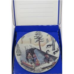 COLLECTOR PLATE (RAKOVALKEALLA VID STOCKLEDEN CAMPFIRE) *#24* (MADE BY ARABIA FINLAND) *1984*