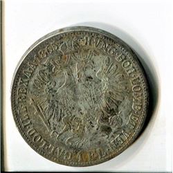 HUNGARIAN COIN (1 FLORIN-) *1865*