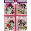 Image 1 : LOT OF OVER 400 STAMPS (4 PACKAGES OF OVER 100)