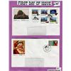 Image 1 : CANADA POST LOT (INCLUDES 4 FIRST DAY OF ISSUE POSTAL ENVELOPES WITH HISTORIC STAMPS)