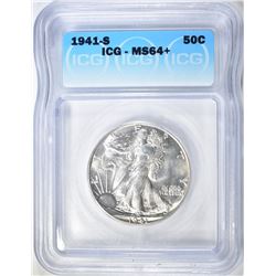 1941-S WALKING LIBERTY HALF DOLLAR ICG MS-64+