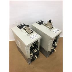 (2) MITSUBISHI MDS-B-SVJ2-10 SERVO DRIVE UNITS