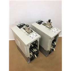 (2) MITSUBISHI MDS-B-SVJ2-10 SERVO DRIVE UNITS