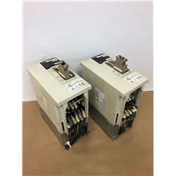 (2) MITSUBISHI MDS-B-SVJ2-10 SERVO DRIVE UNITS