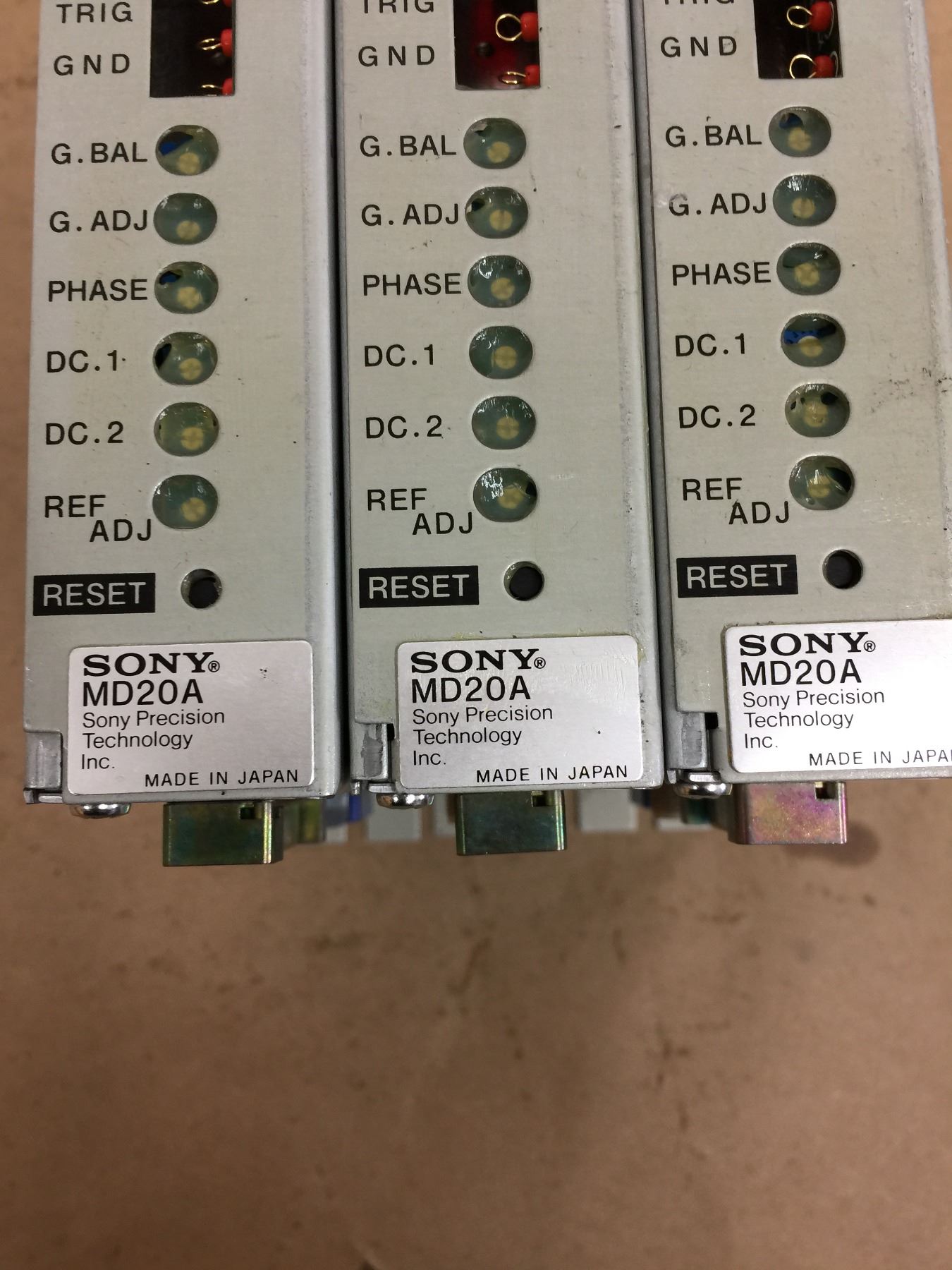 (3) Sony MD20A Position Control Modules