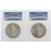 Image 1 : Lot of (2) 1885-O $1 Morgan Silver Dollar Coins PCGS MS63