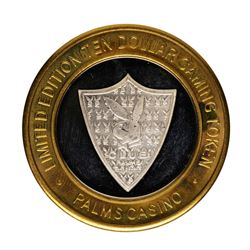 .999 Fine Silver Palms Las Vegas, Nevada $10 Limited Edition Gaming Token