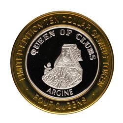 .999 Fine Silver Four Queens Casino Las Vegas $10 Limited Edition Gaming Token