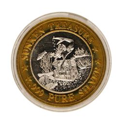 .999 Fine Silver Sunken Treasure Luxury Cruise $10 Limited Edition Gaming Token