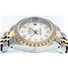 Image 6 : Rolex Ladies Two Tone 14K Silver Diamond Datejust Wristwatch