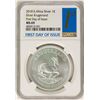 Image 1 : 2018 South Africa Krugerrand Silver Coin NGC MS69 First Day of Issue