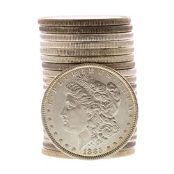 Roll of (20) Brilliant Uncirculated 1885 $1 Morgan Silver Dollar Coins