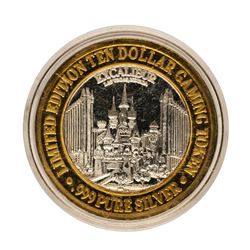 .999 Fine Silver Reno Tahoe International Airport $10 Limited Edition Gaming Tok