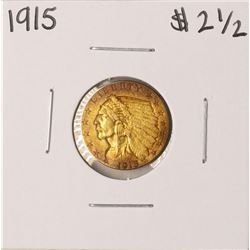 1915 $2 1/2 Indian Head Quarter Eagle Gold Coin
