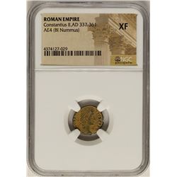 Constantius II, 337-361 AD Ancient Roman Empire Coin NGC XF