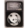 Image 1 : 2018 China Panda Silver Coin NGC MS70 Early Releases Black Core
