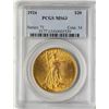 Image 1 : 1924 $20 St. Gaudens Double Eagle Gold Coin PCGS MS63