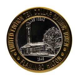 .999 Fine Silver Flamingo Casino Las Vegas, NV $10 Limited Edition Gaming Token