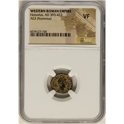 Honorius, 393-423 AD Ancient Western Roman Empire Coin NGC VF