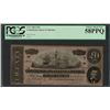 Image 1 : 1864 $20 Confederate States of America Note T-67 PCGS Choice About New 58PPQ