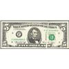 Image 1 : 1974 $5 Federal Reserve Note Gutter Fold ERROR Note
