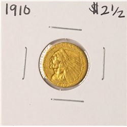 1910 $2 1/2 Indian Head Quarter Eagle Gold Coin