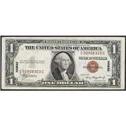 1935A $1 Silver Certificate WWII Emergency Hawaii Note