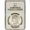 Image 1 : 1890 $1 Morgan Silver Dollar Coin NGC MS62