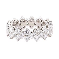 Tiffany and Co Platinum 2.59 ctw Diamond Aria Eternity Band Ring Size 4.5