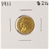 Image 1 : 1911 $2 1/2 Indian Head Quarter Eagle Gold Coin