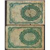 Image 2 : Lot of (2) 1874 Ten Cents Fifth Issue Fractional Currency Notes