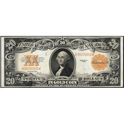 1922 $20 Gold Certificate Note