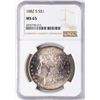 Image 1 : 1882-S $1 Morgan Silver Dollar Coin NGC MS65
