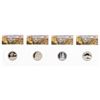 Image 1 : Lot of (4) 2013-S Proof Silver America Beautiful Quarter Coins ANACS PR70 DCAM