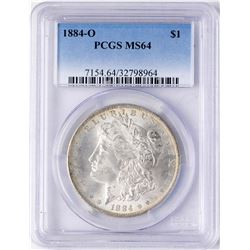 1884-O $1 Morgan Silver Dollar Coin PCGS MS64