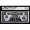 Image 1 : 1899 $2 Mini-Porthole Silver Certificate Note Fr.252 PMG About Uncirculated 55