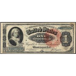 1886 $1 Martha Washington Silver Certificate Note