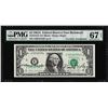 Image 1 : 1981A $1 Federal Reserve Note Dual Courtesy Autographs PMG Superb Gem Unc. 67EPQ