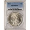 Image 1 : 1881-S $1 Morgan Silver Dollar Coin PCGS MS64