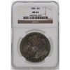 Image 1 : 1886 $1 Morgan Silver Dollar Coin NGC MS64 AMAZING TONING
