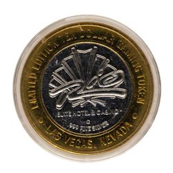 .999 Fine Silver Rio Las Vegas, Nevada $10 Limited Edition Gaming Token