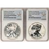 Image 1 : 2013-W West Point Set $1 American Silver Eagle Coins NGC PF69/SP69 Enhanced Fini