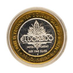 .999 Fine Silver Eldorado Reno, Nevada $10 Limited Edition Gaming Token