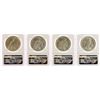Image 2 : Lot of (4) 1923 $1 Peace Silver Dollar Coins NGC MS63