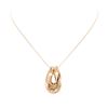 Image 1 : 14KT Rose Gold Electroformed Pendant with Chain