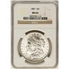 Image 1 : 1887 $1 Morgan Silver Dollar Coin NGC MS62